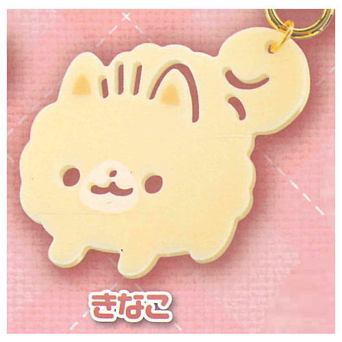 Pomeranian mochi Die-cut acrylic mascot [3.Kinako]