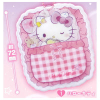 Sanrio Characters PVC Clear Case with Acrylic Charm Good Night Design [1.Hello Kitty]