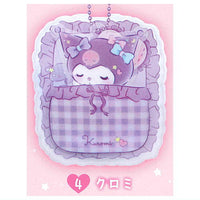 Sanrio Characters PVC Clear Case with Acrylic Charm Good Night Design [4.Kuromi]