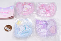 Sanrio Characters PVC Clear Case with Acrylic Charm Good Night Design [All 4 type set(Full Complete)]