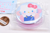 Sanrio Characters PVC Clear Case with Can Badge Punikyukyu Design [1.Hello Kitty]