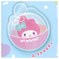 Sanrio Characters PVC Clear Case with Can Badge Punikyukyu Design [2.My Melody]