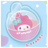 Sanrio Characters PVC Clear Case with Can Badge Punikyukyu Design [2.My Melody]