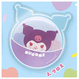 Sanrio Characters PVC Clear Case with Can Badge Punikyukyu Design [3.Kuromi]