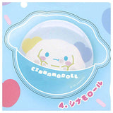 Sanrio Characters PVC Clear Case with Can Badge Punikyukyu Design [4.Cinnamoroll]
