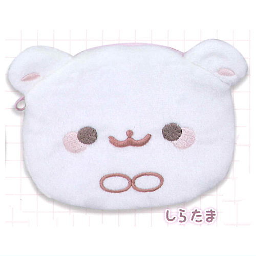 Pomeranian mochi Mofumofu Pouch [2.Shiratama]