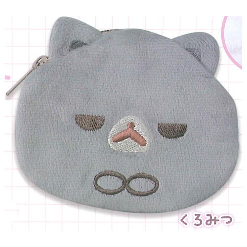 Pomeranian mochi Mofumofu Pouch [4.Kuromitsu]