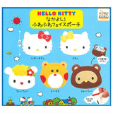 Hello Kitty Nakayoshi! Fuwafuwa Face Pouch [All 5 type set(Full Complete)]