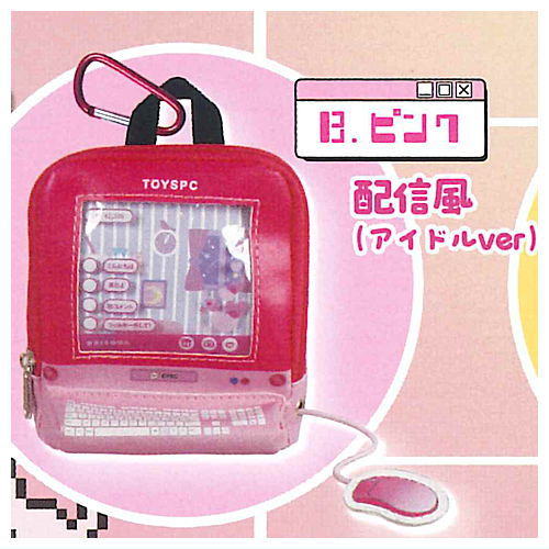 Situation Pouch Series! Retro Computer Pouch Mascot [2.Pink]