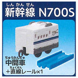 Capsule Plarail Tales of the Past and Future [11.Shinkansen N700S (Intermediate vehicle) + straight rail]