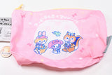 KUPPY RAMUNE x Sanrio Characters Pouch Collection [3.Gusseted Pouch (Pink)]