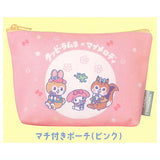 KUPPY RAMUNE x Sanrio Characters Pouch Collection [3.Gusseted Pouch (Pink)]