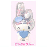 My Melody Transparent Glitter Mascot [2.Pink & Blue]