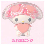 My Melody Transparent Glitter Mascot [4.Taremimi pink]