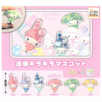 My Melody Transparent Glitter Mascot [All 6 type set(Full Complete