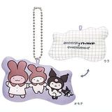 White Tiger and Black Tiger x Sanrio Characters Cushion Mascot [4.Usagi sensei & Dorobo Nezumi x My Melody & Kuromi]