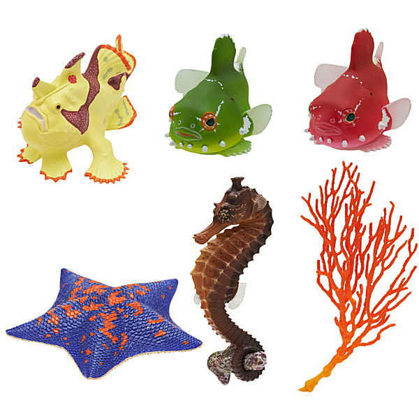 Nature Techni Color MONO PLUS Seaside creatures Magnet & Ball Chain Part.2 [Assorted 6 type set  (1.2.3.5.7.)]