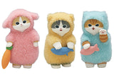 mofusand Mokomoko Pajama Nyan Figure [All 3 type set(Full Complete)]