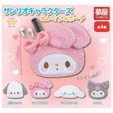 Sanrio Characters Plush Pouch [All 4 type set(Full Complete)]