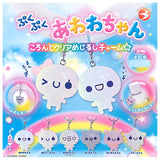 Pukupuku Awawa-chan Koronto Clear Mejirushi Charm [All 6 type set(Full Complete)]