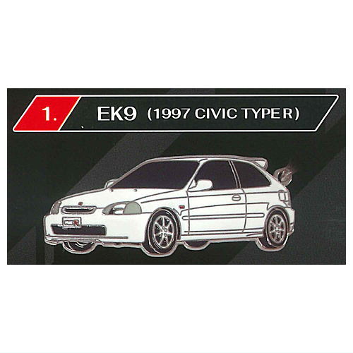 Honda Metal Keychain Part.2 CIVIC TYPE R Edition Vol. 1 [1.EK9 (1997 Civic Type R)]