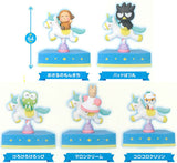 Shaky! Sanrio Characters Merry-go-round BLUE [All 5 type set(Full Complete)]
