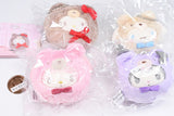 Sanrio Characters Okiagari nuigurumi mascot Lattekuma Version [All 4 type set (Full Complete)]