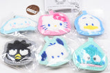 Sanrio Characters Sagara Embroidered Keychain [All 6 type set(Full Complete)]