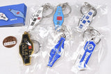 [Nippon Sharyo] Railway Vehicle Interior Nameplate Metal Keychain Collection [All 6 type set (Full Complete)]