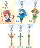 Magic Knight Rayearth Mejirushi Deformed Acrylic Charm [All 6 type set(Full Complete)]