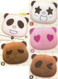 Sakusaku panda Face Plush Clip [All 5 type set (Full Complete)]