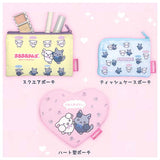 Cheercheerlambs Pouch Collection [Assorted 3 type set (3.Square Pouch/4.Tissue Case Pouch/5.Heart-Shaped Pouch)]