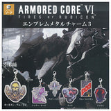 ARMORED CORE VI Emblem Metal Charm 3 [All 6 type set(Full Complete)]