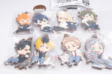 Deformed Rubber! Haikyu!! Mascot Karasuno & Nekoma Keychain [All 8 type set (Full Complete)]