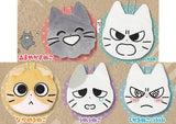 Shikaru Neko Face Pouch [All 5 type set (Full Complete)]