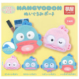 Sanrio Hangyodon Plush Pouch [All 4 type set(Full Complete)]