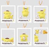 Pompompurin Hai! Pose! Keychain [All 6 type set(Full Complete)]