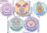 Kobito dukan Fancy Embroidered Can Badge [All 5 type set(Full Complete)]