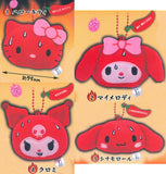 Sanrio Characters Rinrin Bell Plush Gekikara Red [All 4 type set(Full Complete)]