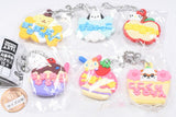 Sanrio Characters Fairy Tale Workshop Name Holder Miniature Rubber Mascot Part.2 [All 6 type set(Full Complete)]