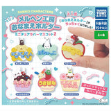 Sanrio Characters Fairy Tale Workshop Name Holder Miniature Rubber Mascot Part.2 [All 6 type set(Full Complete)]