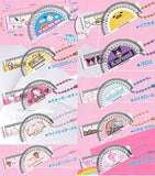 Sanrio Characters Heisei Retro Mini Ruler & Protractor Keychain [All 10 type set (Full Complete)]