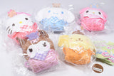 Sanrio Characters Basket Okurumi  Mascot [All 5 type set (Full Complete)]