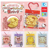 Sanrio Characters Fuwafuwa Cookie-Style Can badge with PVC Clear Case [All 5 type set (Full Complete)]