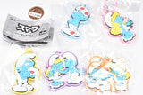The Smurfs Rubber Mejirushi Charm [All 5 type set (Full Complete)]