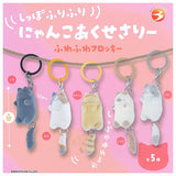 Shippofurifuri Nyanko Accessory fuwafuwa flocky [All 5 type set(Full Complete)]