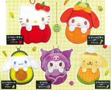 Sanrio Characters Vegetable Okurumi Mascot [All 5 type set (Full Complete)]