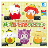 Sanrio Characters Vegetable Okurumi Mascot [All 5 type set (Full Complete)]