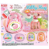 Milky Hug Die-Cut Clear Pouch Mascot [All 5 type set (Full Complete)]