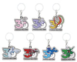 Pokemon 30th Anniversary Metal Charm Mascot Kanto, Johto, Hoenn [All 7 type set (Full Complete)]